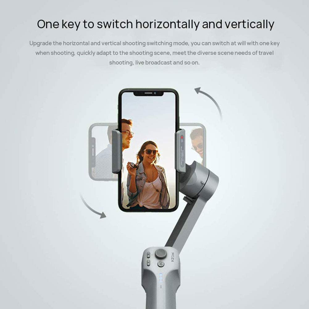 LJJ Estabilizador de Mano, 3-Ejes Gimbal Movil Cardan para teléfono portátil para grabación de Movimiento Ideal para Smartphone iOS&Android iPhone/Huawei/Samsung/Xiaomi etc