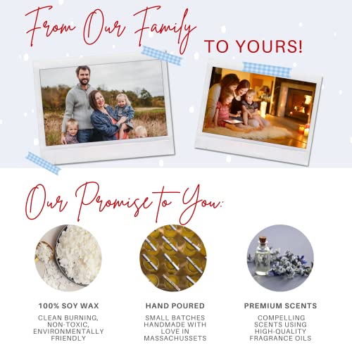 Nika's Home Spiced Cranberry Soy Candle 12Oz Mason Jar Non-Toxic White Soy Candle-Hand Poured Handmade, Long Burning 50-60 Hours Highly Scented All Natural, Clean Burning Candle Gift Décor #TOP3