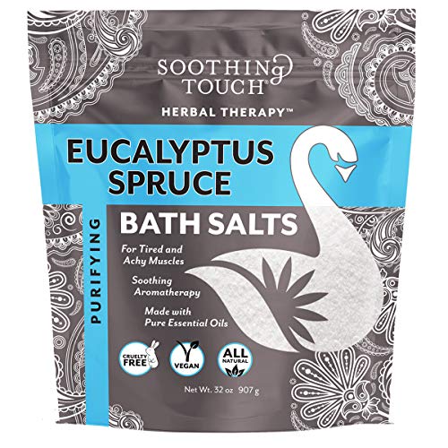 Soothing Touch W67369ES32 Bath Salts Eucalyptus Spruce, 32-Ounce