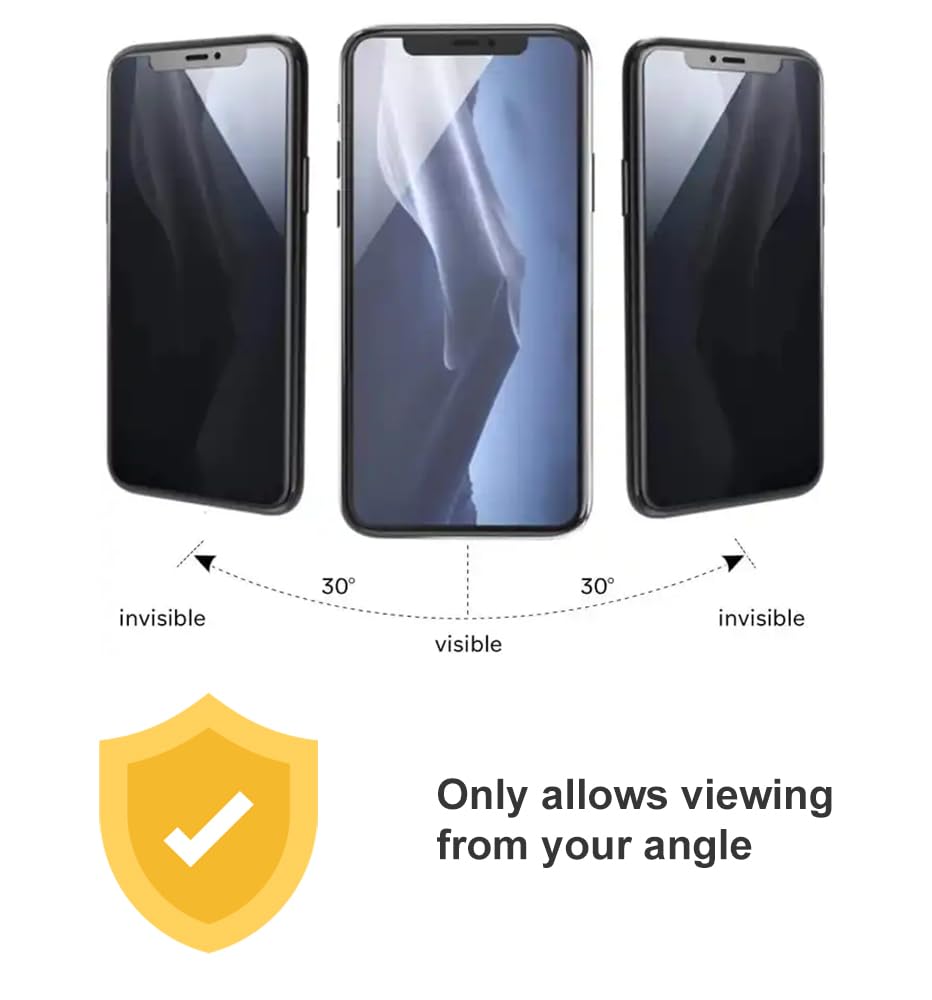 SDTEK Proteggi Schermo Privacy per Honor X6a Protezione Schermo Vetro Temperato Anti Sbirciatina