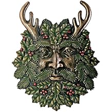 Greenman Winter Plaque Fantasy Designer Decoration Collectible