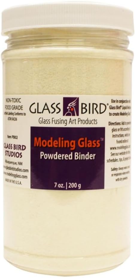 Glass Bird Modeling Glass Powdered Binder 7oz.