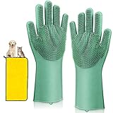 Multifunktionales Design --- Ideal für lang- und kurzhaarige Hunde, Katzen, Pferde, Kaninchen und andere Haustiere. Perfekt für die tägliche Pflege oder das Baden für eine tiefere Reinigung. Hilft Ihnen auch dabei, lose Tierhaare und Schmutz sanft zu entfernen und das verfilzte Haar zu entwirren, während Sie Ihrem Haustier eine großartige entspannende Massage geben