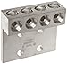 Morris Products 90876 Mechanical Lug, Four Conductors, Four Hole Mount, Aluminum, 600 AWG, 600mcm - 4SOL. Wire Range