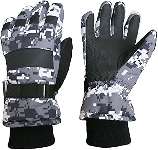 N'Ice Caps Kids Cold Weather Waterproof Camo Print Thinsulate Ski Gloves