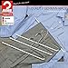 Mawa by Reston Lloyd Trouser Series Non-Slip Space-Saving Clothes Hanger with Single Rod for Pants, Style KH/1, Set of 10, White