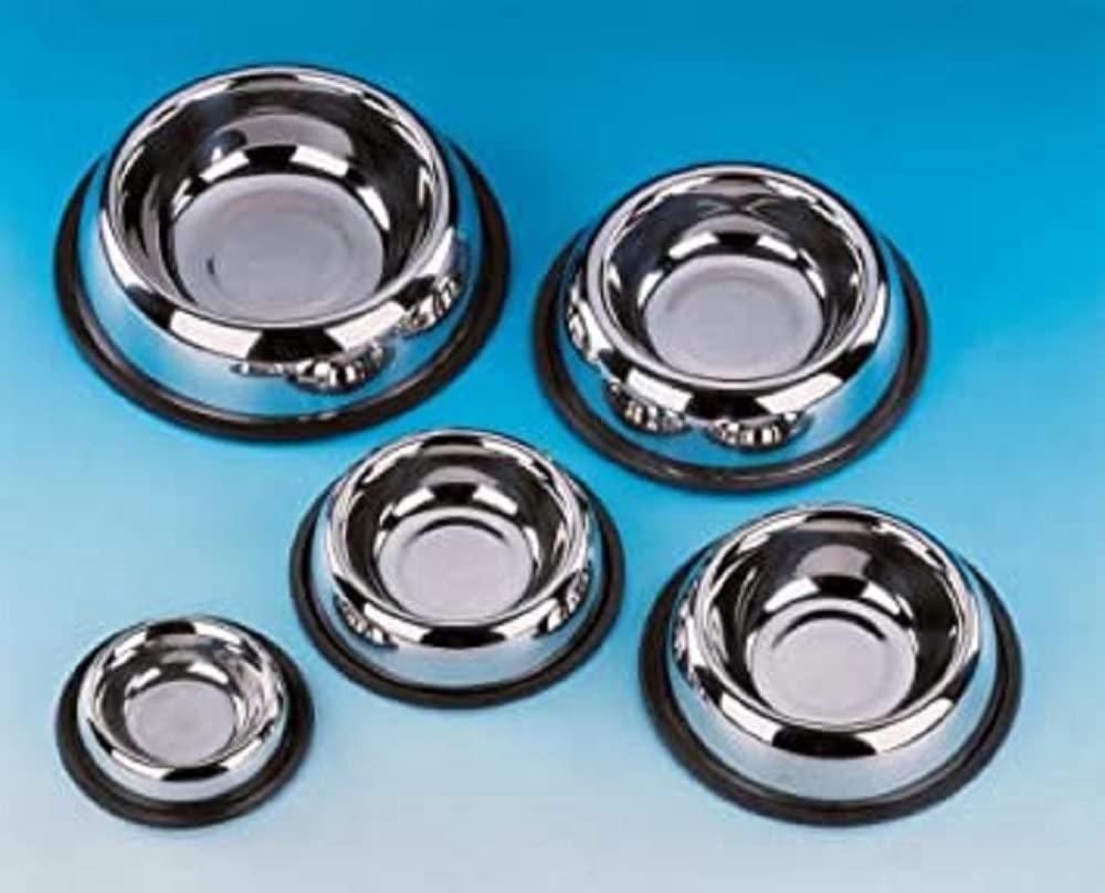 Nobby Stainless Steel Royal Flat Dog Bowl, 15.5 cm, 0.20 Litre