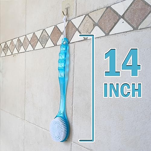 Kt Deals BACKSHOWERBRUSH-BLUE Bath Body Brush - Long Handle Back Shower Brush Exfoliating Back thumb #1