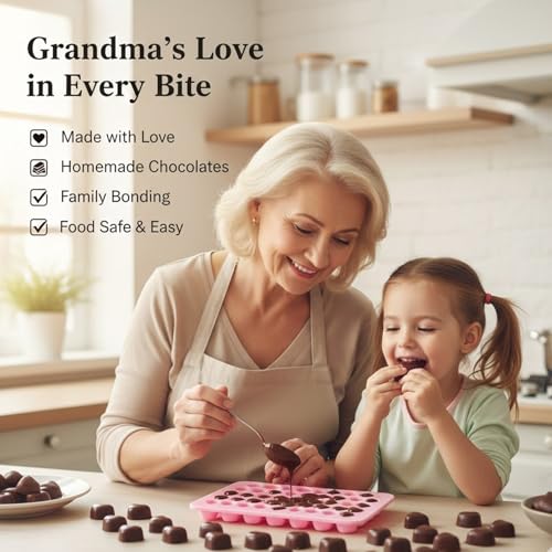 Image of Signamio Heart Shape Chocolate Mould - Premium Chocolate Mould Silicone for Heart-Shaped Treats - Durable Non-Stick Chocolate Silicone Mould for Baking and Candy Making