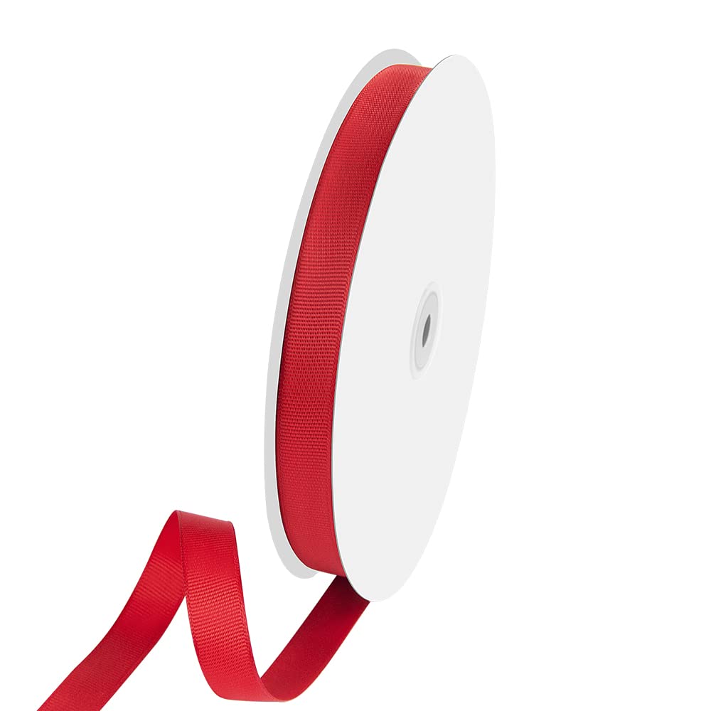 Ruban gros-grain rouge de 1.6 cm pour de magnifiques décorations de mariage
