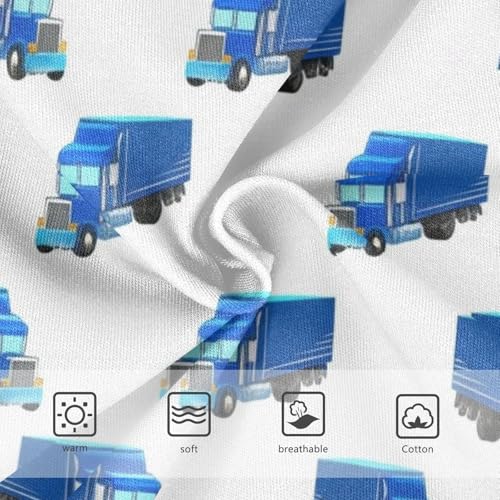 Cartoon Blue Trucks Panties for Girl Girls Underwear Toddler Cotton Bright Kids Undies Briefs 2t3