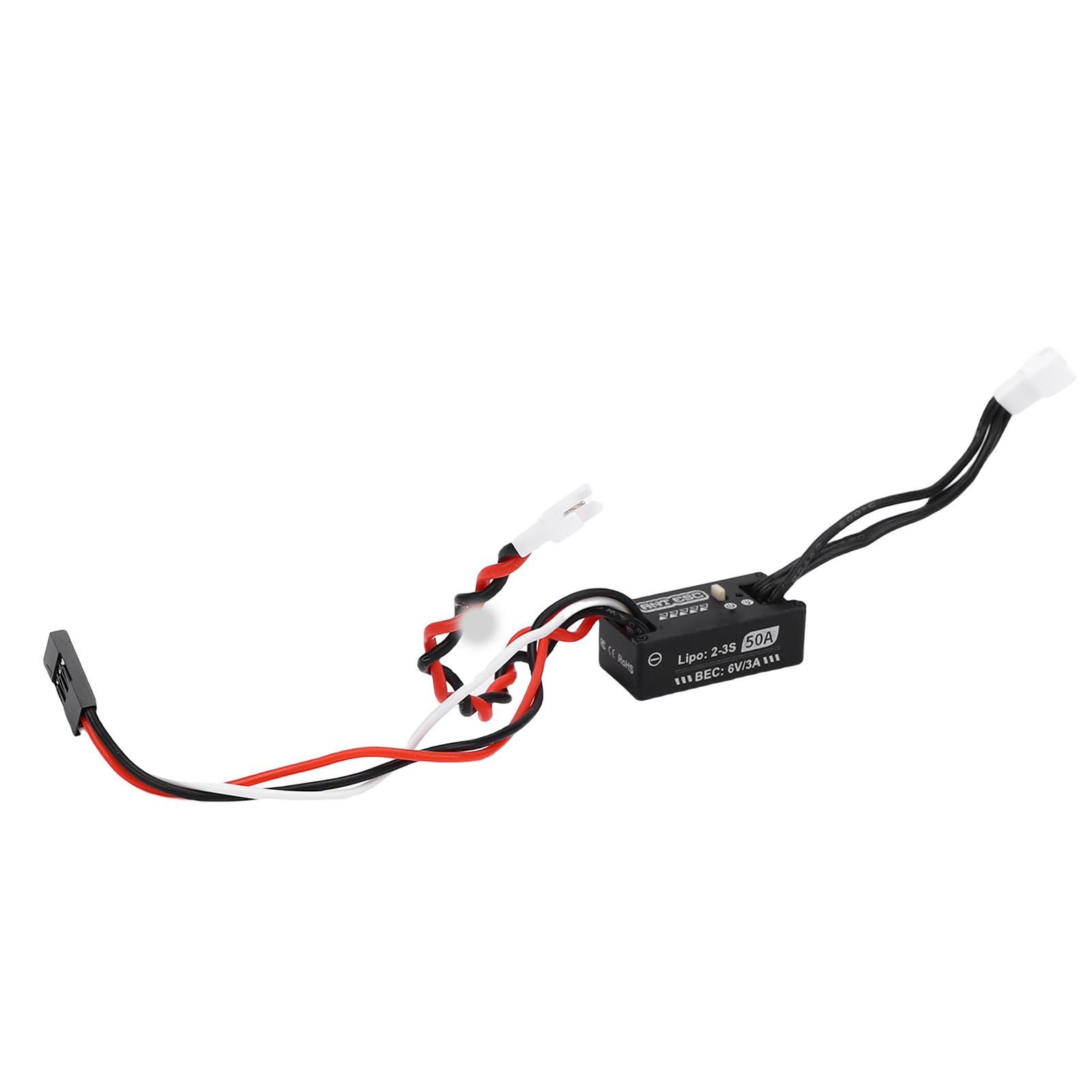 RC ESC, Wodoodporny Elektryczny Regulator Prędkości 50 A z Uszczelnieniem PCB i konstrukcją Zalewania, Przełącznik Elektroniczny, Inteligentna Regulacja Parametrów, Wyjście BEC