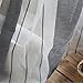 WINOMO Cortinas de Gasa de Rayas Verticales para Ventana de Lino, 100...
