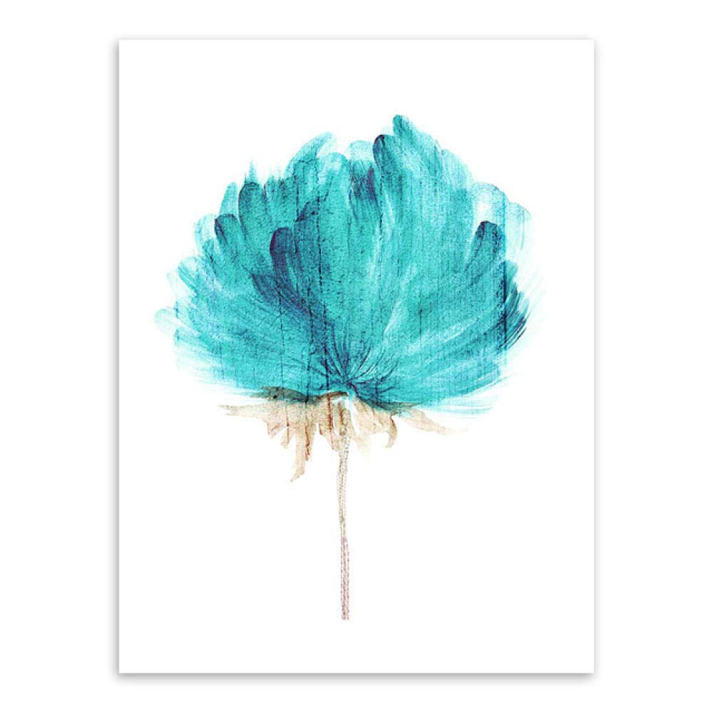 QUNAQ Leinwand-Druck-Set - 3-teilig, 40x60 Cm, Aquarell-Blumen-Motiv, Ohne Rahmen