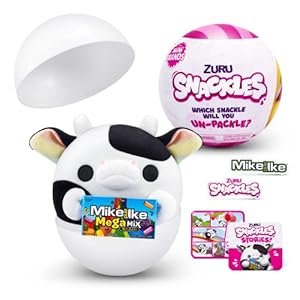 Snackles Small Sized 5.5 inch Snackle Plush by ZURU (Random Surprise), Cuddly Squishy Comfort 5.5 inch Plush with License Snack Brand Accessory