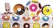 BleuZoo Donut Party Supplies - Party Themed Set Birthday Decorations Bundle - Donut Grow Up - Includes: Big and Small Plates, Tablecloth, Danglers, Cups, Napkins (Serves 16)