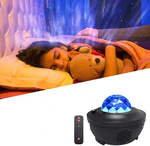 Sternenprojektor Nachtlicht,Morwealth Sternprojektor mit musik Fernbedienung Bluetooth Lautsprecher für Baby Kinder Party,Weihnachten,Schlafzimmer,