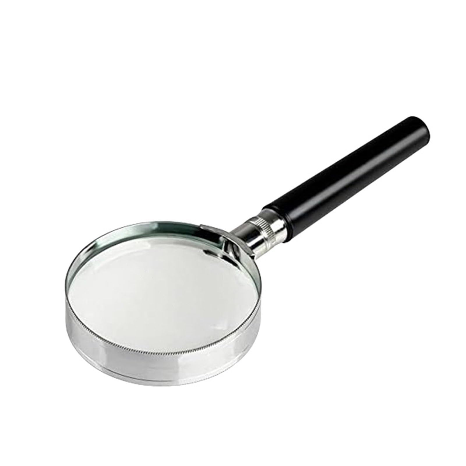 Handheld Magnifier with Metal Frame Ergonomic Handle for Reading Inspection 50mm to 100mm Lens Option Handheld Magnifier