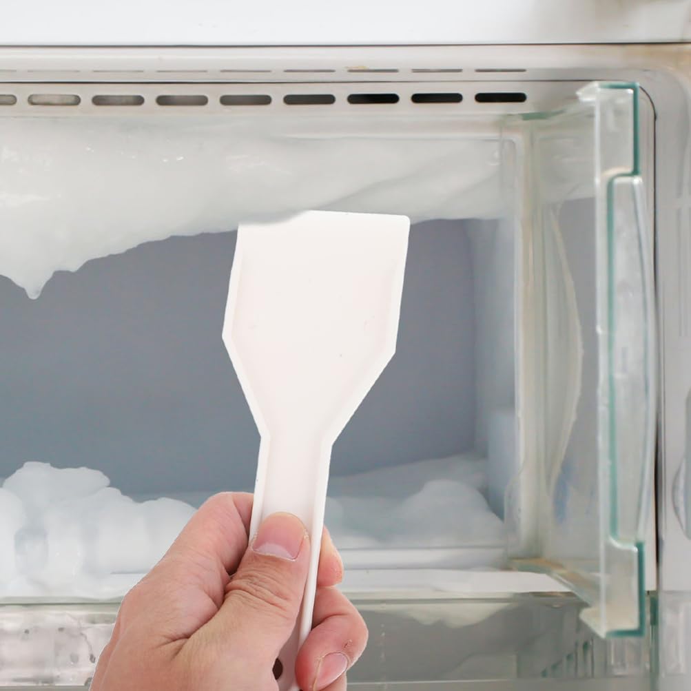 Alipis 3-Pack Refrigerator Ice Shovels 6.10X2.16In Freezer Deicing Scrapers Non-Scratch Plastic Ice Removers for Kitchen and Car Frost Removal