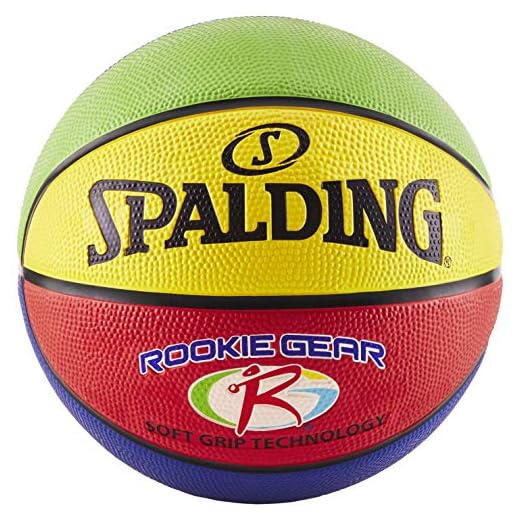 Spalding NBA Rookie Gear Multi Color Youth Indoor/Outdoor Basketball , Size 5, 27.5"