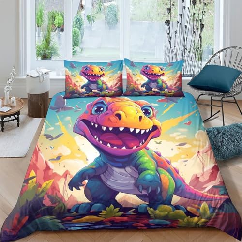Housse de couette cactus hypoallergénique et légère en microfibre avec zip King - 4