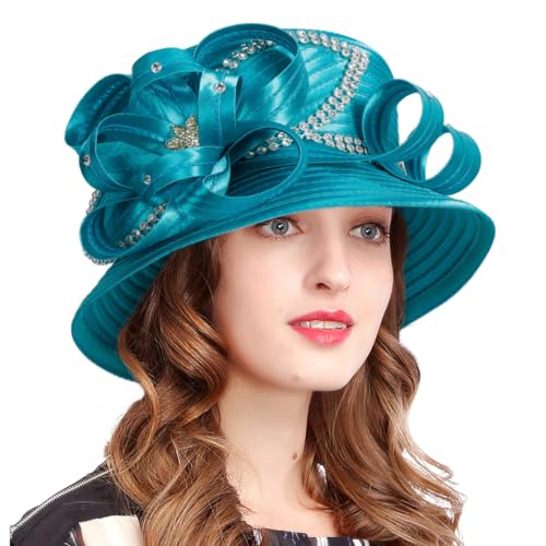 Chapeau de mariage pour femme avec strass chic VECRY