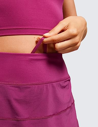CRZ YOGA Saias de Tênis Femininas Saias de Golfe Cintura Alta Uma Linha Bonito Skorts Atléticos 3 Bo