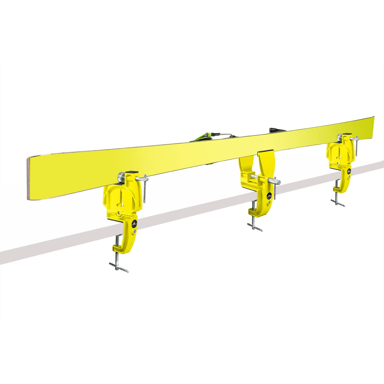 RaceWax SkinRocks Ski Vise Racing Skispanner Pro Plus World Cup Skihalterung gelb