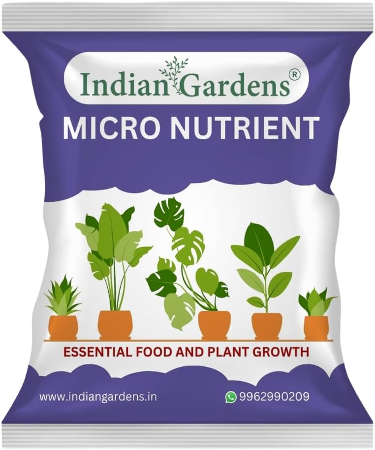 Indian Gardens - Micro Nutrient Fertilizer | Soil Applicant | Premium Essential Plant Food | Home Gardens for All Plants - 400 Grams