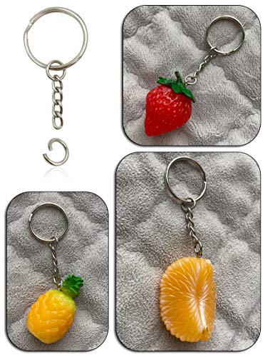 Key Ring with Chain and Open Jump Rings 1 inch, 50 Pack - Thumbnail 6
