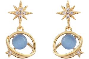 Celestial Rhinestone Star Drops - Captivating Dangles for Celestial Glamour