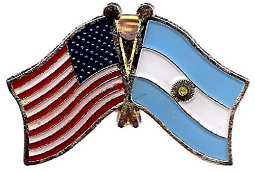 AES Wholesale Pack of 50 USA American & Argentina Country Flag Bike Hat Cap lapel Pin