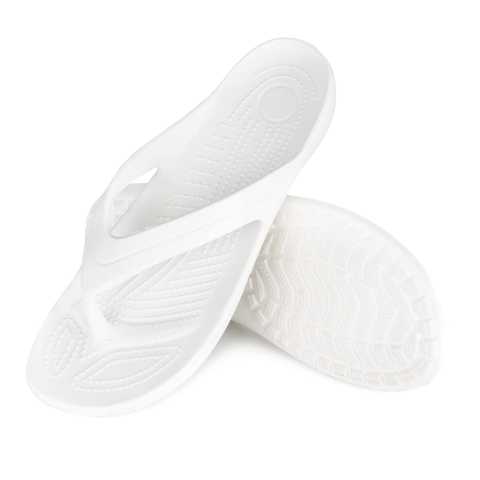 Temi Women's Flip Flops,Soft Lightweight Sandals for Women Anti Slip Casual Slippers Shower Beach Pool Bathroom Flat Slides Shoes