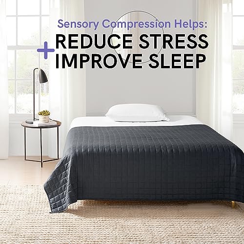 YnM Exclusive 15lbs Weighted Blanket, Smallest Compartments with Glass