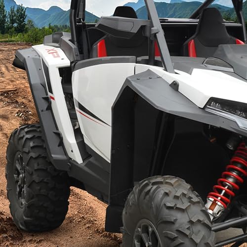Image of Wider Extended Fender Flares Kit for 2024 2025 2026 RZR XP 4 1000, Full Coverage Extended Wider Mud Flaps Assembly for 2024 2025 2026 Polaris RZR XP 4 1000 Accessories, Replace #2889133