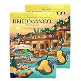 KIRI Premium Dried Mango from Thailand (2 Packs), Soft & Moist, Not Too Sweet, Tree ripened, Hand-cut