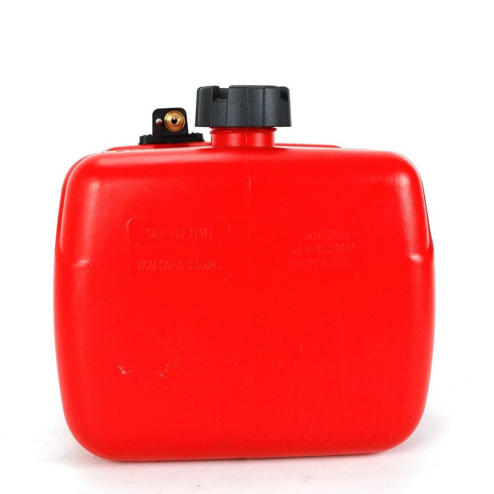 12L Aussenborder Kraftstofftank, Bootstank Benzintank Boot Außenbordertank mit Tankanschluss Bootstank Tankset Nottank Für Kleine Bis Große Boote Schlauchboote