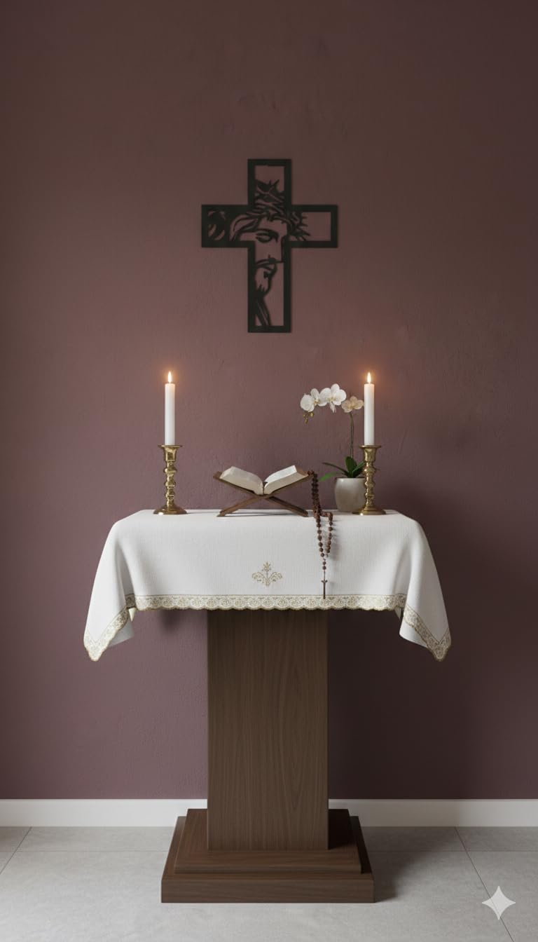 Jesus Christ Cross Metal Wall Decor, Black, Powder Coat Finish, Modern Style, Religious Home Decoration