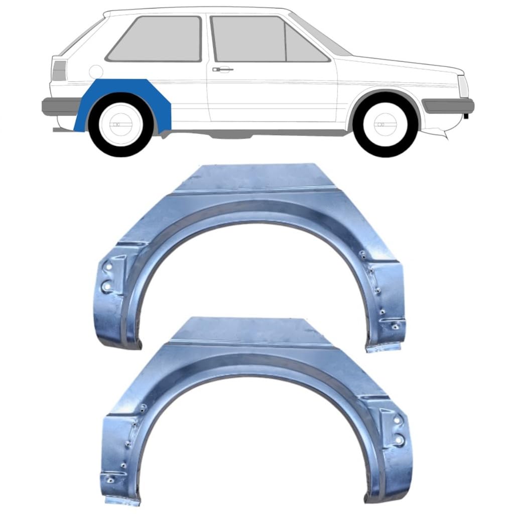 Reparaturblech Kotflügel hinten für Volkswagen Golf 2 1982-1992 / Links+Rechts