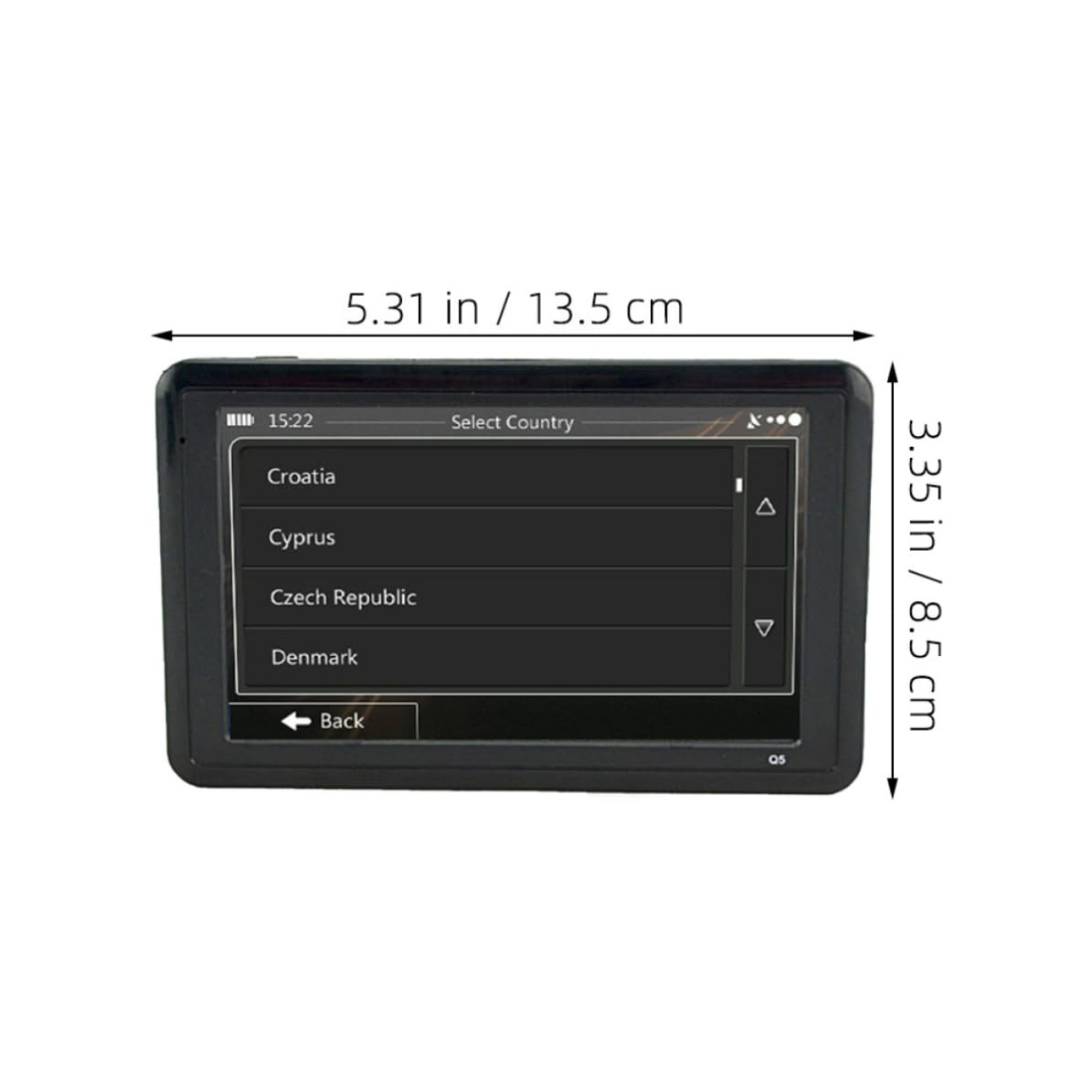 Navegador GPS Portátil para Coche y Camión de 5 Pulgadas