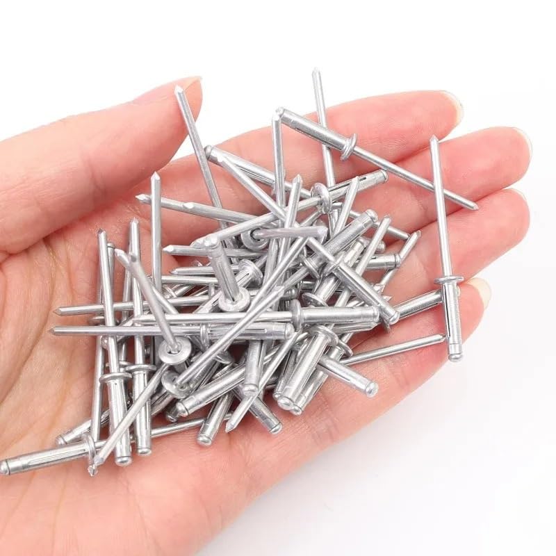 Rivetti Rivetti a tre ante Assortimenti in lega di alluminio Tri Grip pop esplosivi Stile lampadina for contenitori for edifici for barche marine in kayak(200PCS,4x21mm)