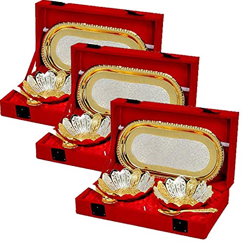 Image of Brass Bowl ( Multicolour)- 5 Pieces Set Pack