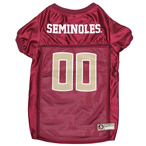Image of Mirage Pet Products Florida State Seminoles Jersey for Dogs and Cats, Medium