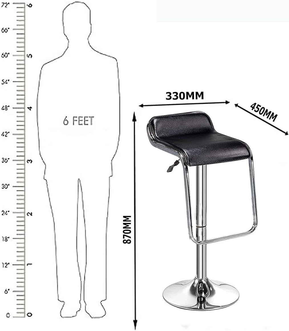 NGFC Cefeteria Bar Stool Backless Stool || Revolving Height Adjustable 360 Swivel Bar Stool for Doctor/Kitchen/Office lChair/Cafeteria Stool