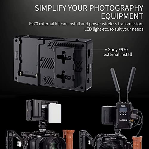 Image of FEELWORLD LUT5 Camera DSLR Field Monitor 5.5 Inch 3000nit Ultra High Bright Touchscreen Monitor 3DLUT F970 External Power External 1920x1080 Screen Display Screen 4K HDMI