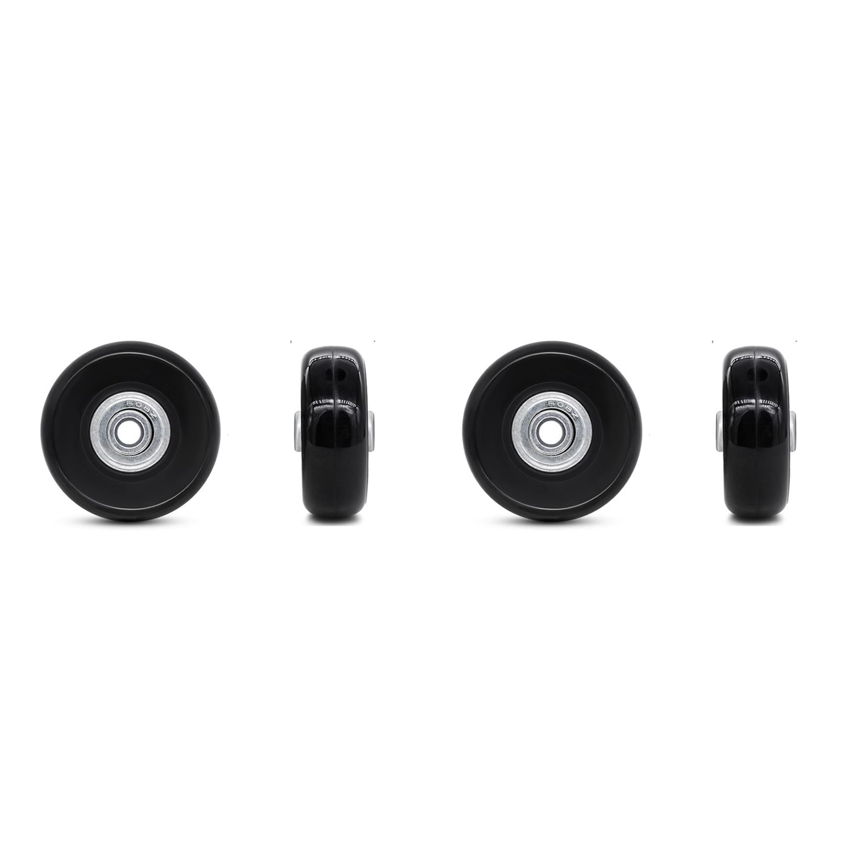 Ctrlzs 2X Luggage Wheels Replacement, Trolley Case Pulley Wheel Universal Accessories 20-28 Inch Suitcase Wheels For Luggage,Pu