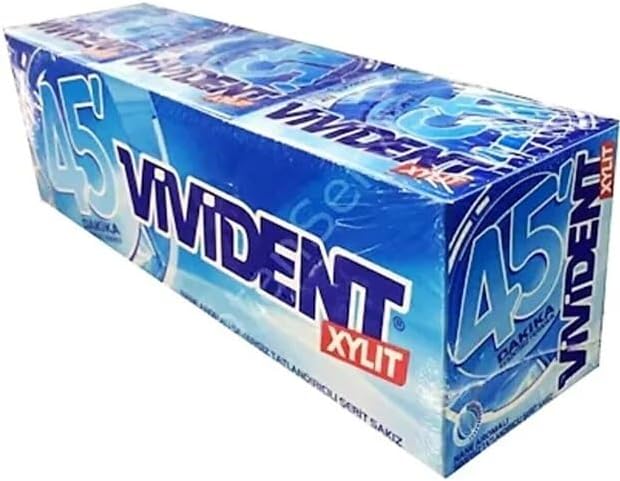 Vivident Storming 45 Dakika Nane Aromalı Sakız 33 Gr * 18 Adetli