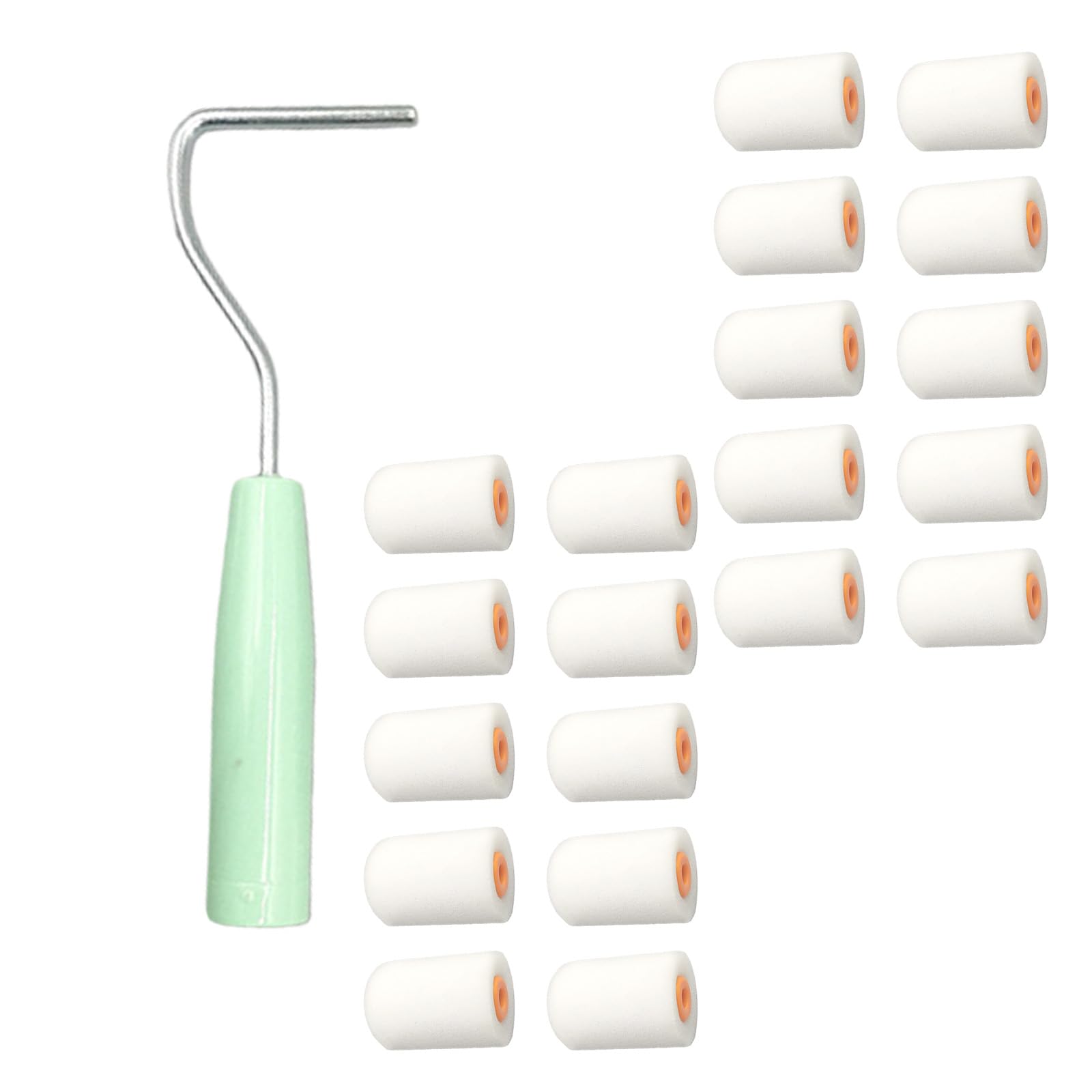 Newft 2 Inch Nonslip Handle Sponge Paint Roller Tool Ideal For Furniture Assembly Professional Use Nonslip Handle Sponge Paint Roller Tool