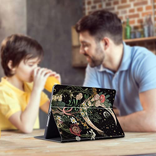 CGFGHHUY Case for 6.8 inch Kindle Paperwhite 11th Generation 2021/Kindle Paperwhite Signature Edition Lightweight Protective PU Leather Smart Stand Cover with Auto Wake Sleep - Moon Floral Flower by CGFGHHUY - Image 7