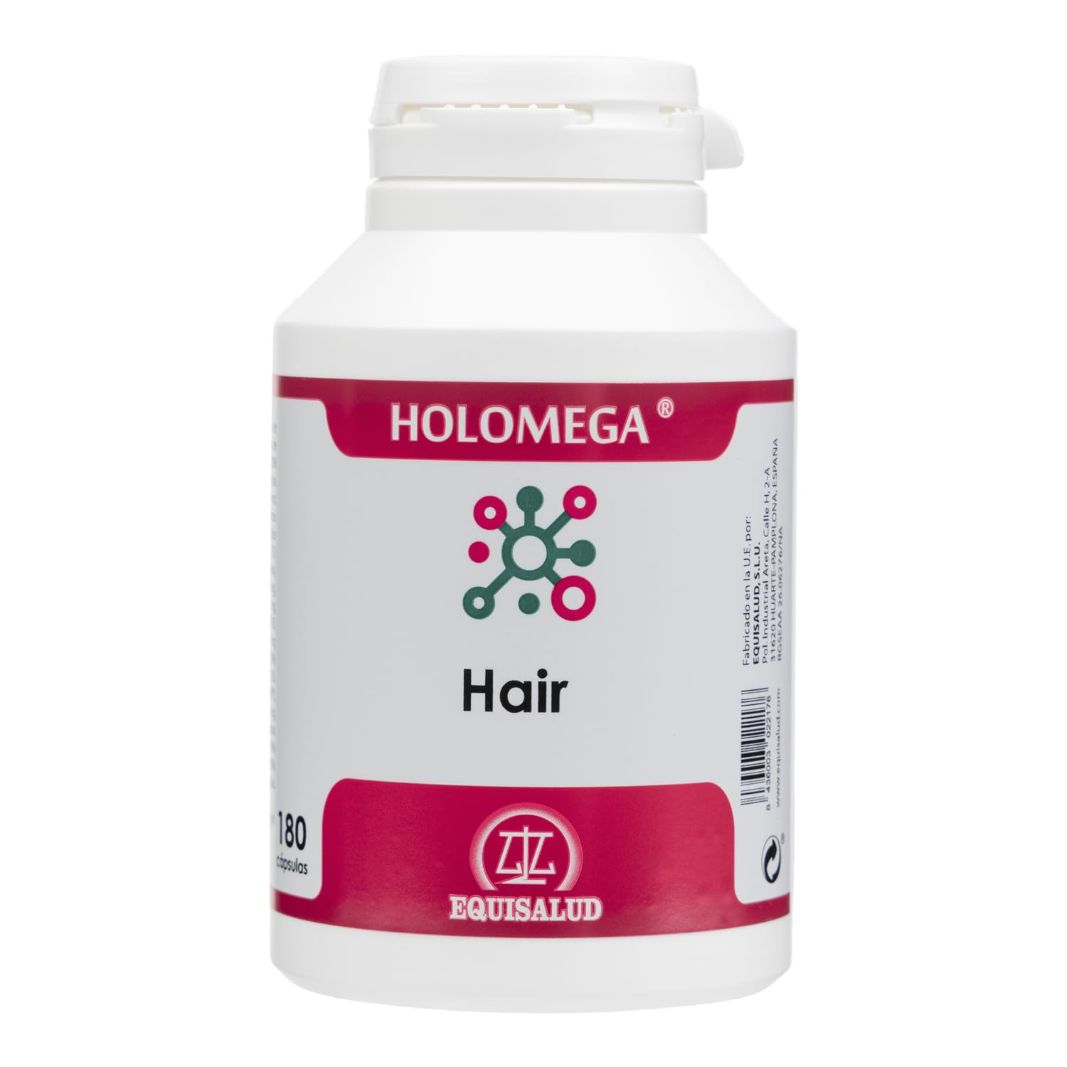 Holomega Hair de Equisalud, 180 cápsulas